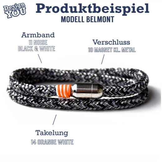 Anjuna- Design by You - Handgetakeltes Armband zum Selbstgestalten