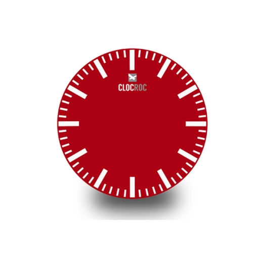 Zifferblatt `Station Red`  groß für Clocroc Aviation Small & Submarine Big