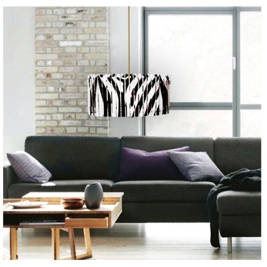 Terrific-Tubes Pendant Lamp Ceiling 42/20 Zebra